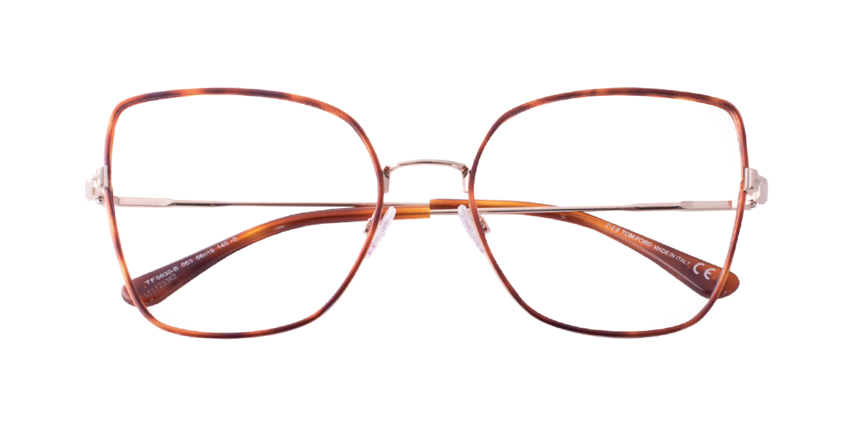 Monture de lunettes carrée de la marque Tom Ford