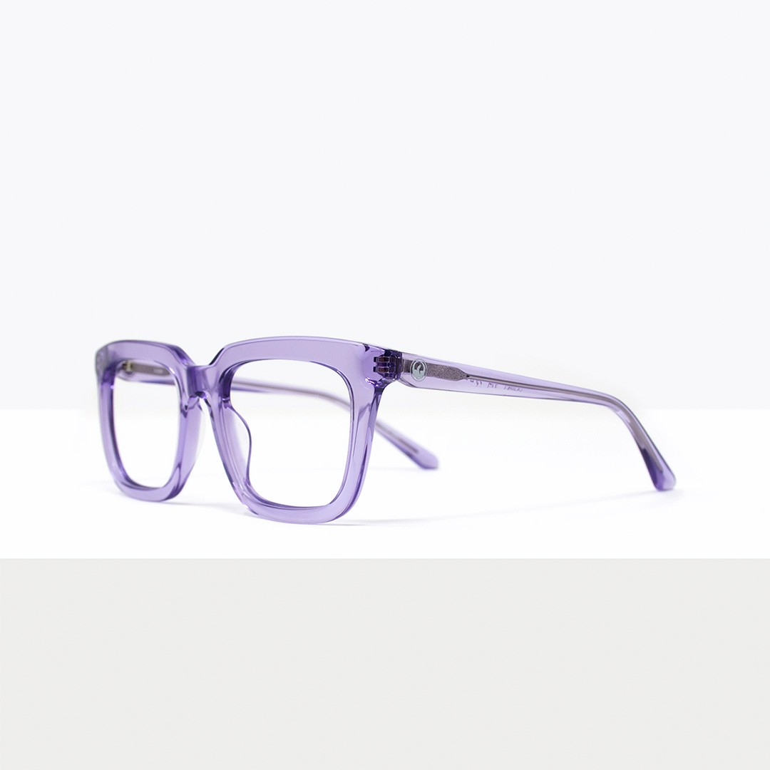 montures violette, lunette sagittaire, OPTOPLUS